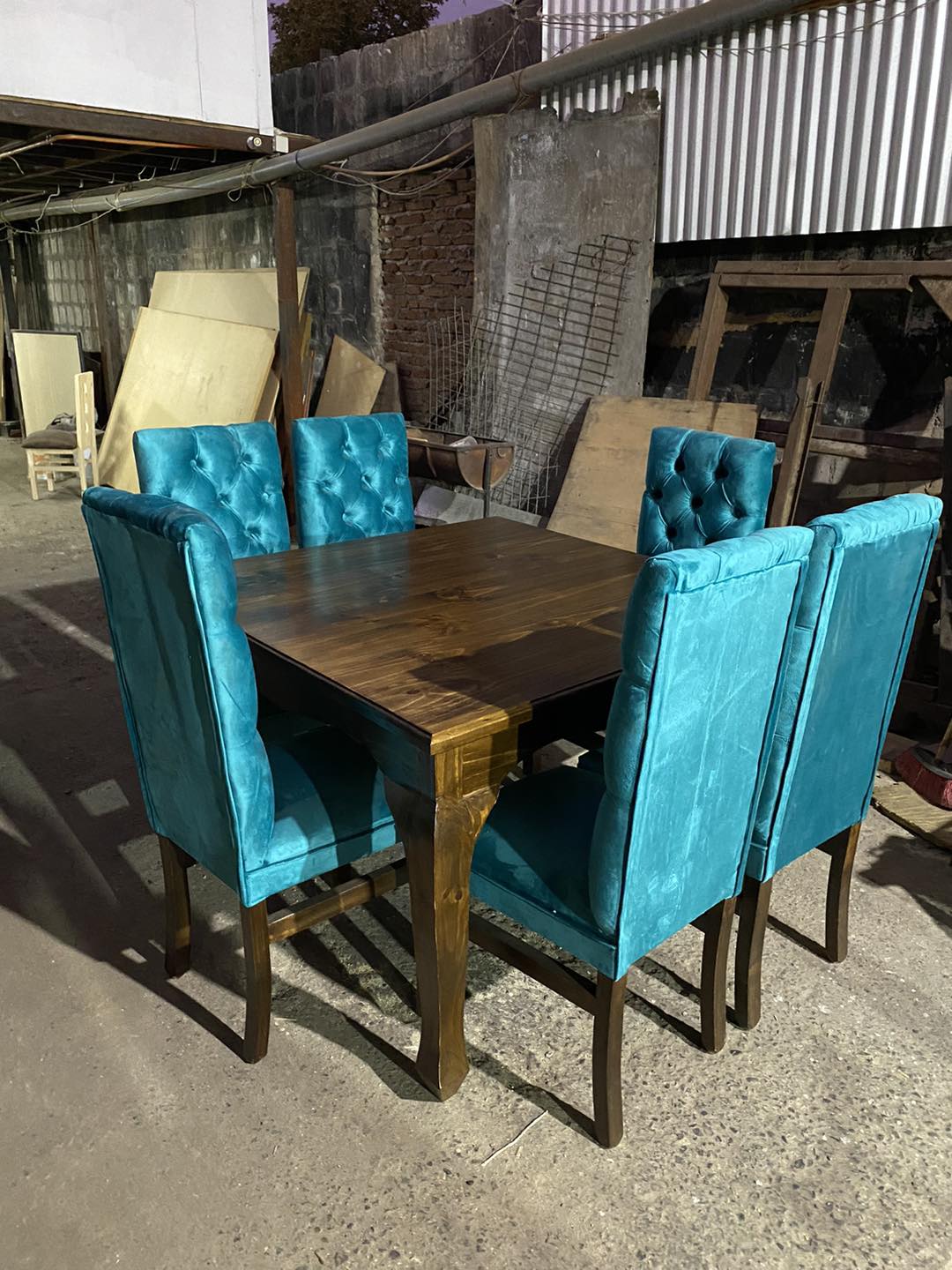 Comedor Turquesa Capitoné